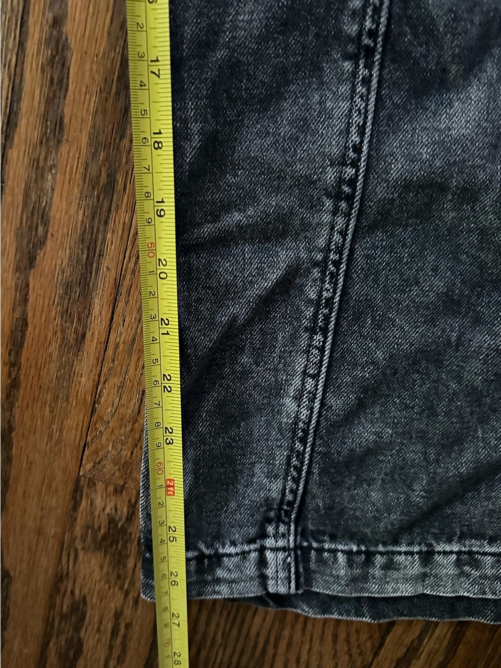 GAP High Rise Wide Leg Utility Denim Pants Gray Wash Medium - Picture 9 of 10